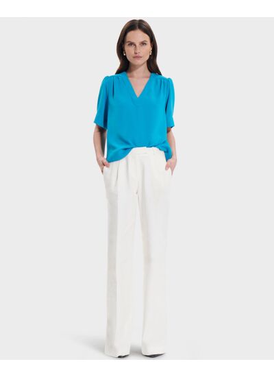 Top Tahiel Bleu en Polyester