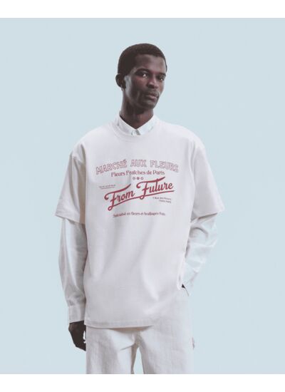 T-shirt Col Rond Marché Aux Fleurs