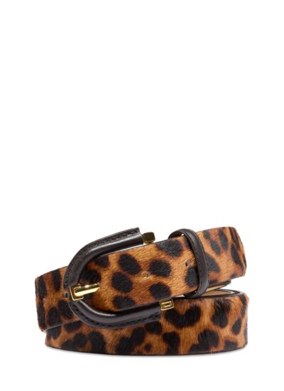 Sienna De Lancel - Ceinture 30Mm Ardillon Reversible Ajustable - Multico Noir