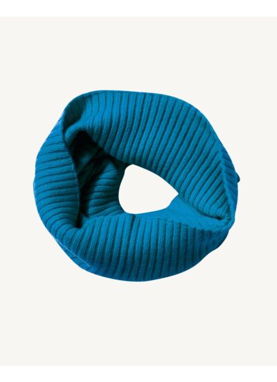 Tour de cou à côtes - Accessoire - BLEU PAON