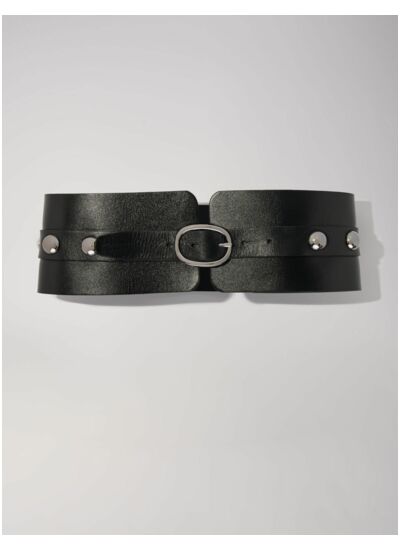 Ceinture corset en cuir