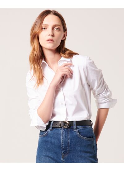 Chemise Carine Blanc en Coton