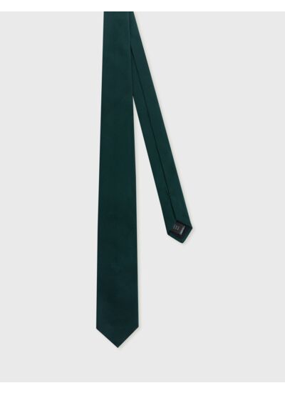 Cravate en soie ottoman verte
