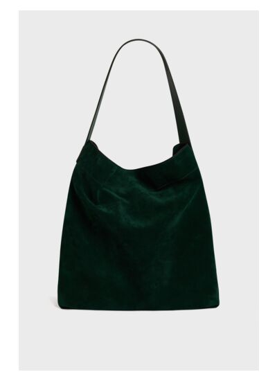 Sac Folk Lady En Cuir Velours Lady
