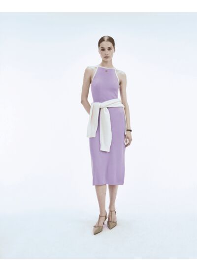 Robe Longue Bretelle Bicolore