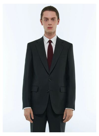 Veste ajustée en toile de lin