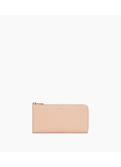 Compagnon zippé Emilie en cuir signature T