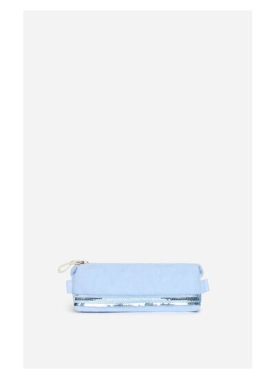 Trousse Ecolier En Lin & Sequins