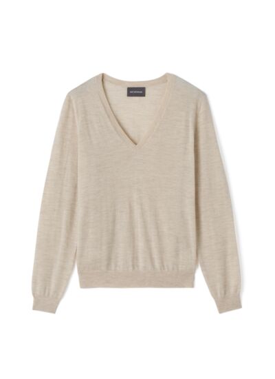 Pull col V ultrafin - Femme - AVOINE