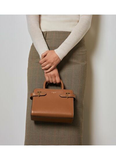 Petit sac à main Emilie en cuir grainé