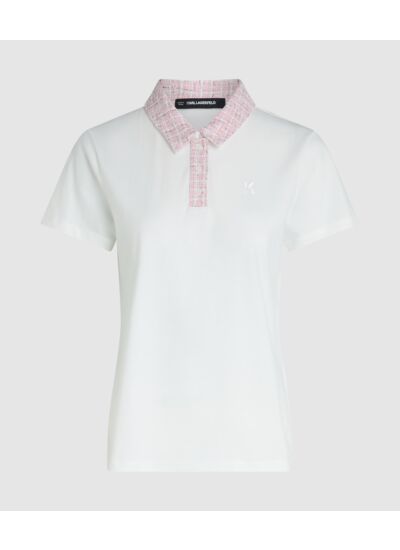 BOUCLE DETAIL POLO SHIRT