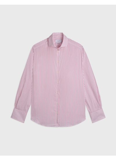 Chemise Linda rayée rouge