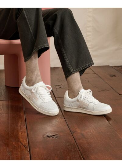 Baskets blanches & écrues