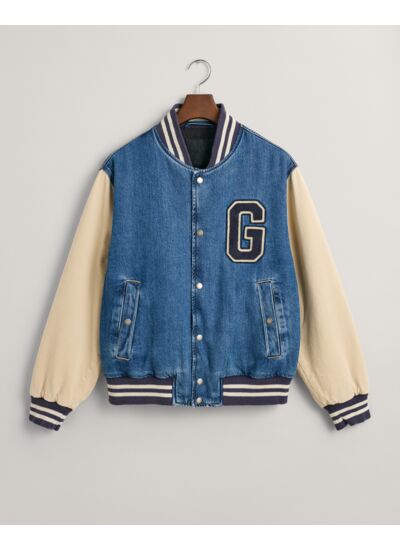 Denim Varsity Jacket