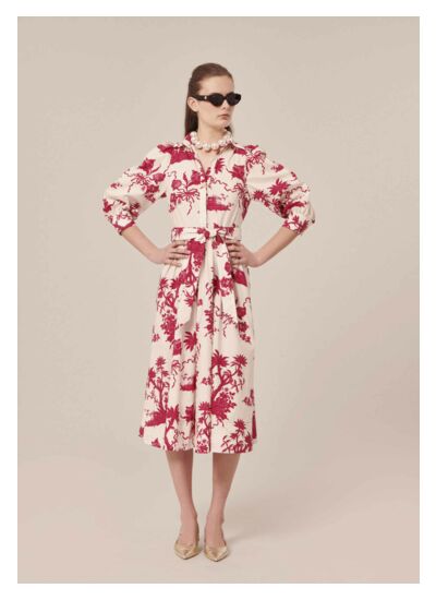 Robe Rivoltine-Ecru en Coton