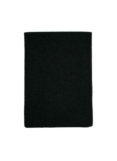 Écharpe à côtes anglaises 170 cm x 30 cm  - Accessoire - NOIR