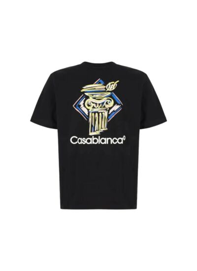 Casablanca T-shirt Diamond Column Noir