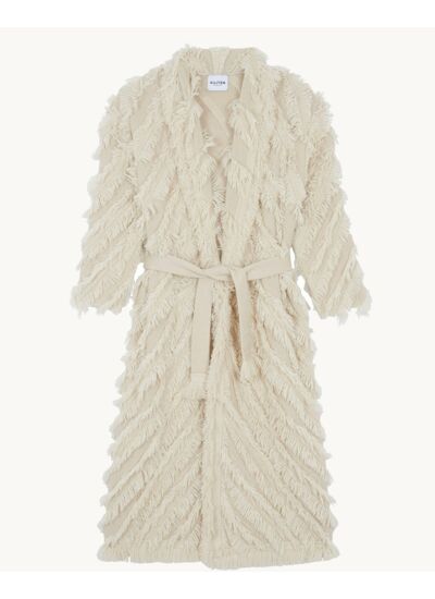 Veste Mika Fringes beige organic