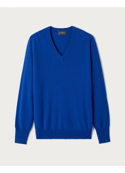 Pull col V classique - Homme - BLEU VERONIQUE