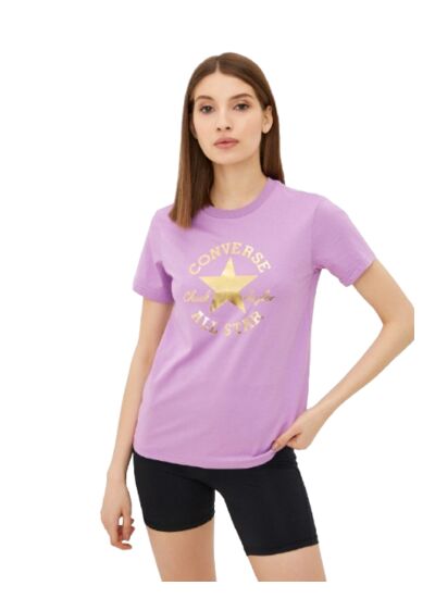 Chuck Patch Metallic Tee Black