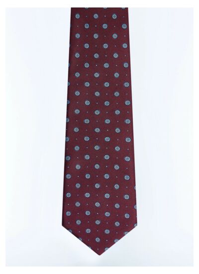 Cravate en soie à motif floral