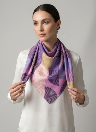 Bompard Carré imprimé patchwork artichaut - accessoire - artichaut