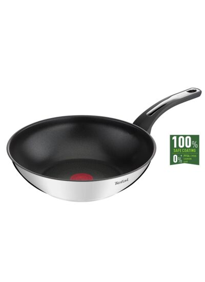 Emotion poêle wok 28cm, Inox revêtu