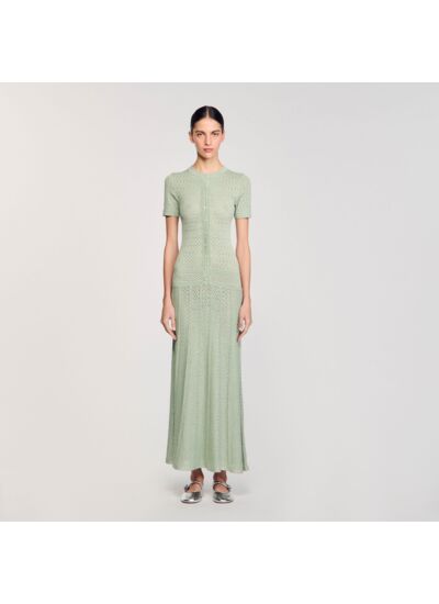 Robe longue en maille