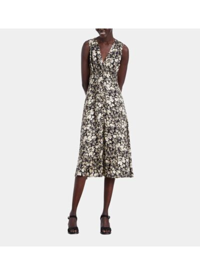 Robe Longue Imprimée Sans Manches Femme