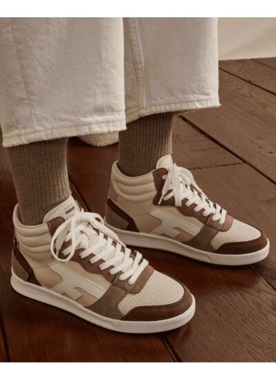 Baskets écrues & roses