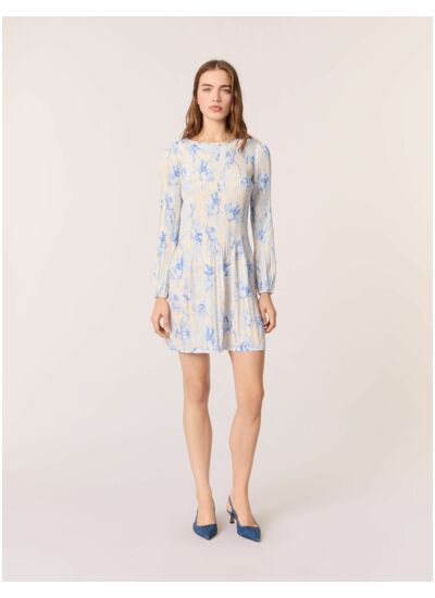 Robe plissée imprimée