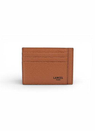 Graphic de lancel - porte cartes homme - camel