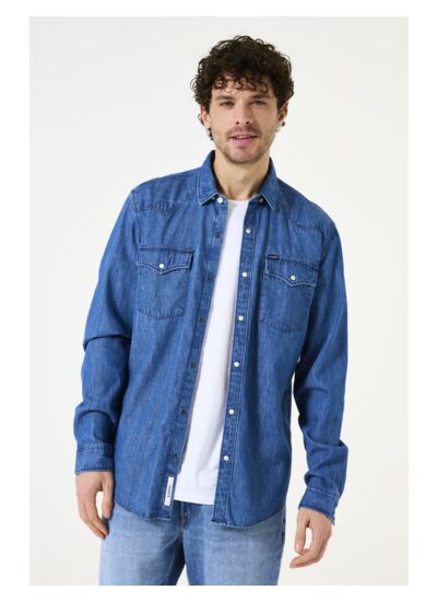Men Shirt Blue