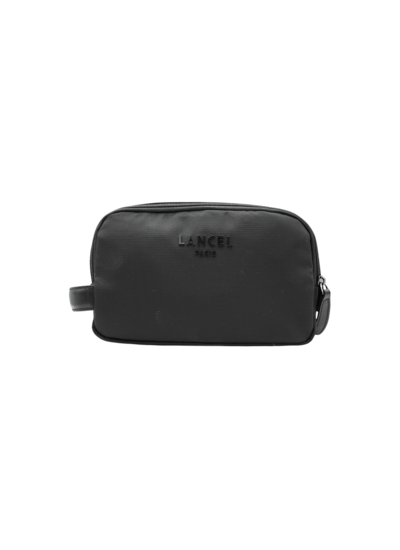 Lancel Escale - trousse de toilette 2 zip - noir