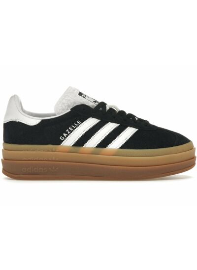 Adidas Gazelle Bold Black White Gum