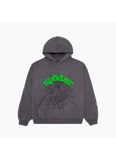 Sp5der Hoodie Wait Web Gris
