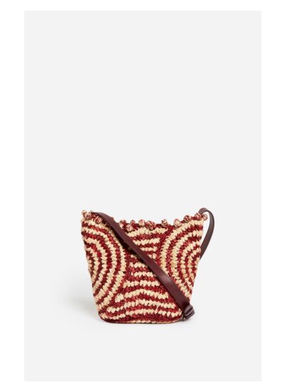 Panier En Raphia En 100% Laine Mérinos