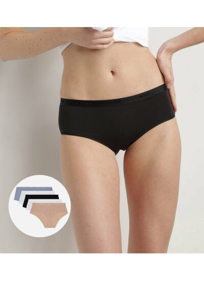 Lot de 5 boxers pour femme en coton stretch Les Pockets Ecodim