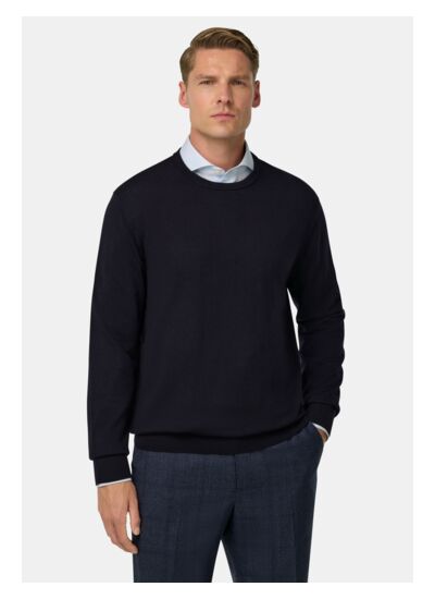 Pull Col Rond en Laine Mérinos