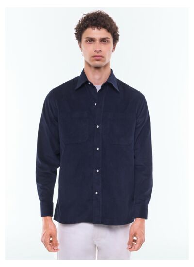 Chemise en velours côtelé certifié