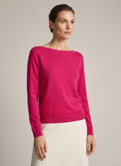 Bompard Pull col bateau fanny - femme - rose tamaris
