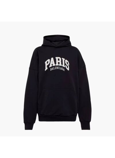 Balenciaga Hoodie Cities Paris Noir