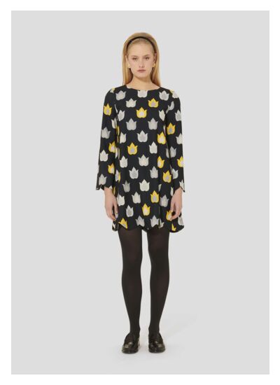 Robe Ruoda-Charcoal en Polyester