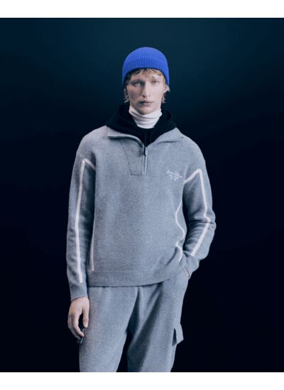 Pull Col Camionneur Bandes