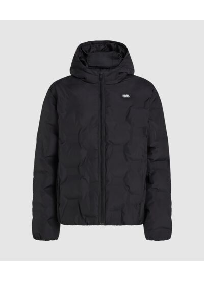 QUILTED HOODED PUFFER