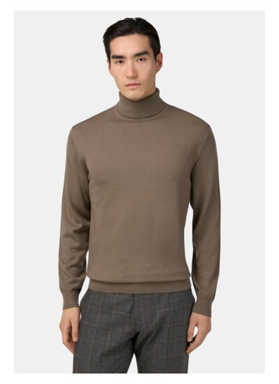 Pull Col Roulé En Laine Mérinos