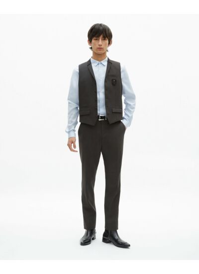 Gile De Costume A Col Et 5 Boutons