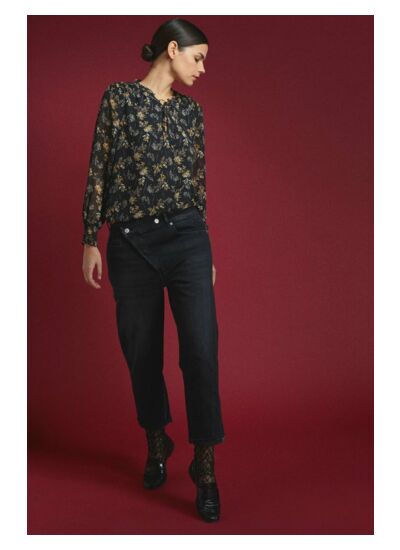 Jeans loose, large cosy, 7/8ème