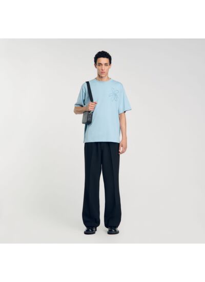 T-shirt oversize fleur