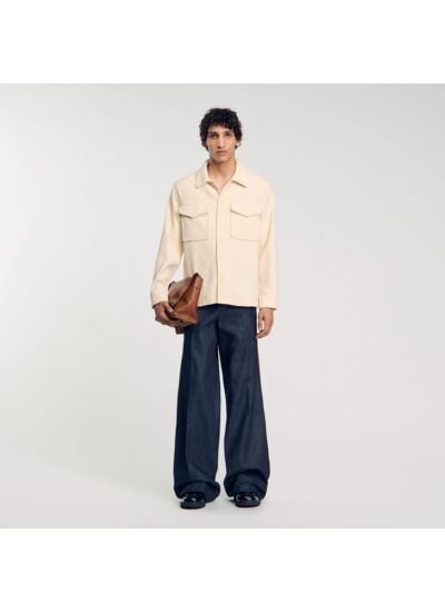 Surchemise en velours côtelé